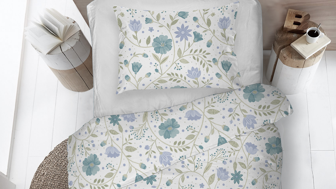 Snoozing Pia housse de couette en flanelle