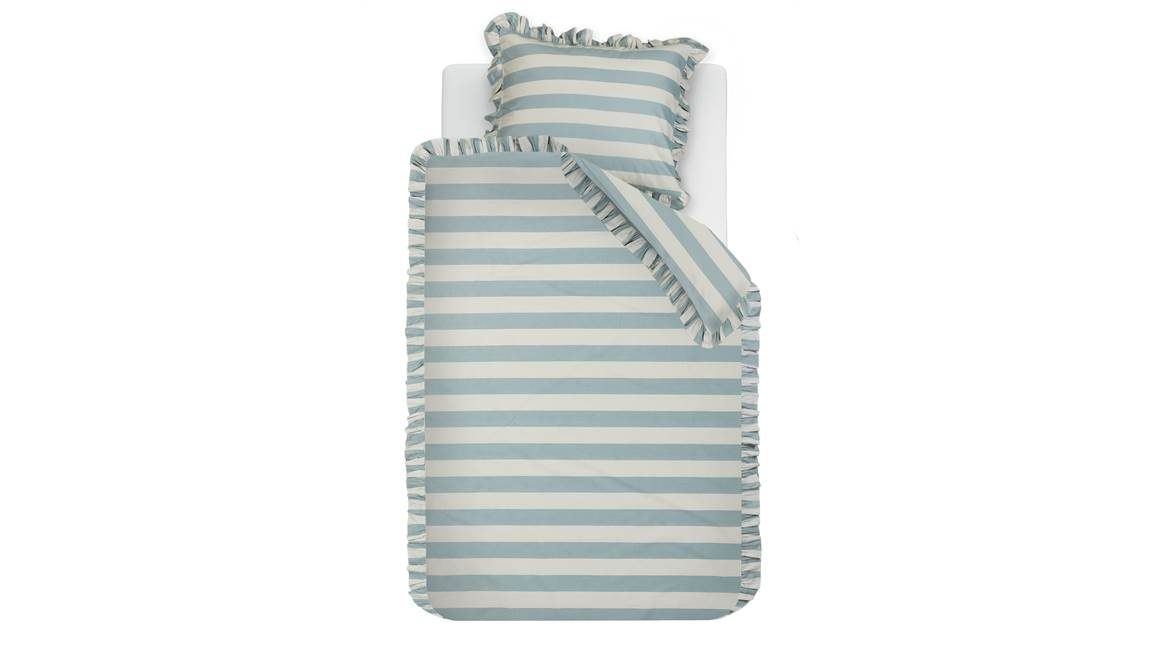 Ambiante Striped Ruffle housse de couette