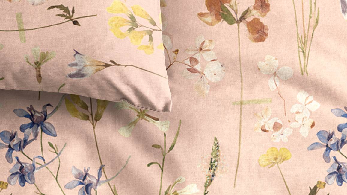 Ariadne at Home Soft Flowers housse de couette en flanelle