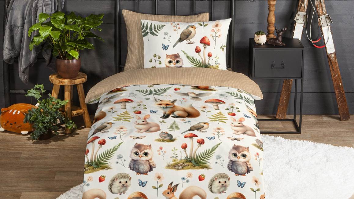 Good Morning Moss housse de couette en flanelle