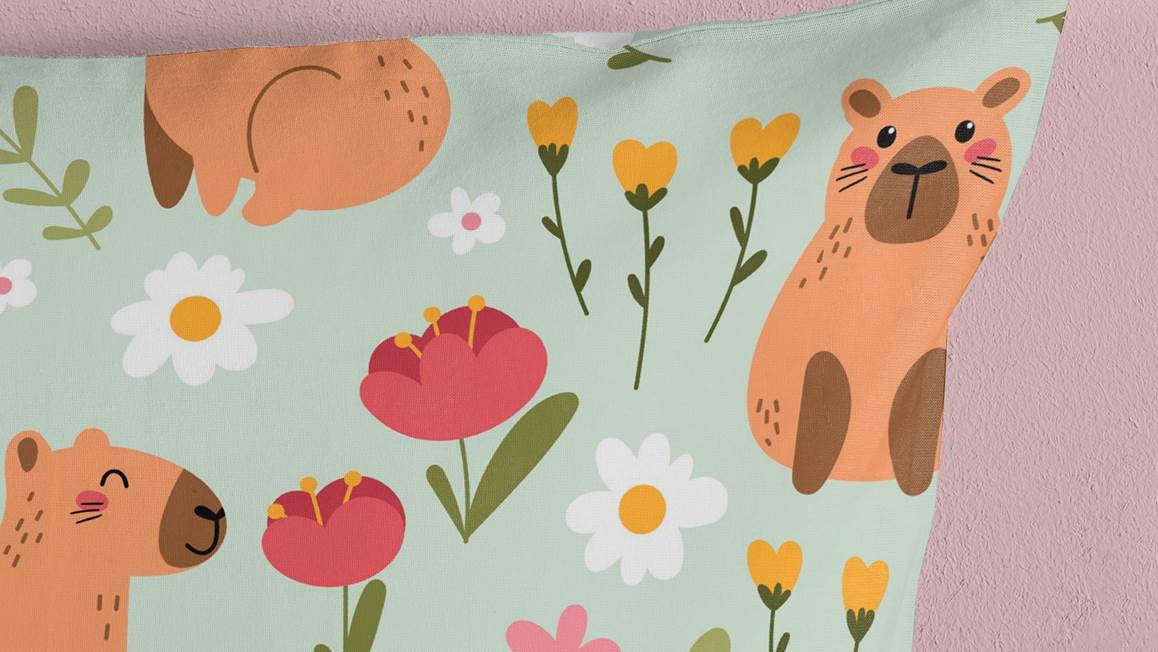 Good Morning Capibara housse de couette