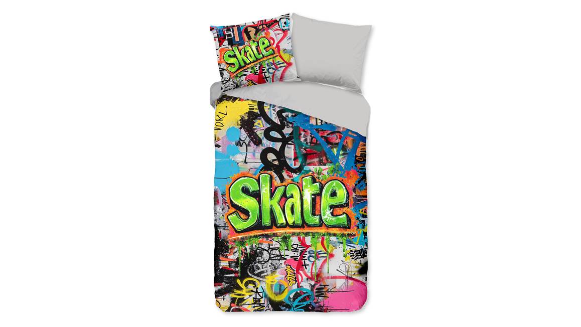 Good Morning Skate housse de couette en flanelle