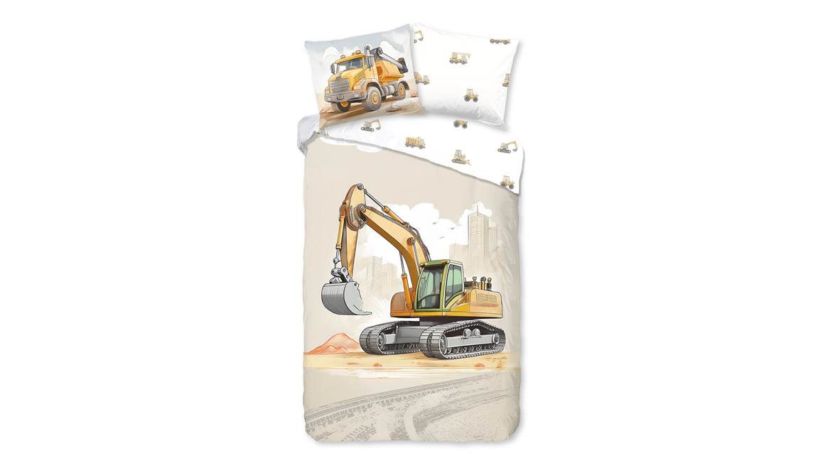 Good Morning Excavator housse de couette