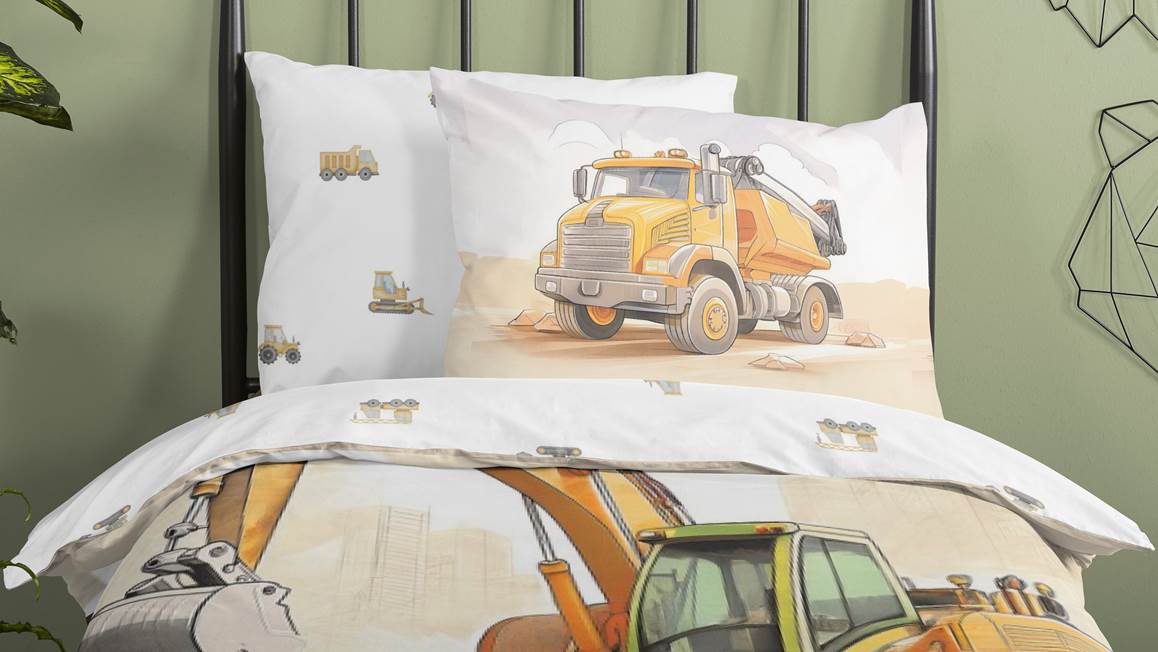 Good Morning Excavator housse de couette