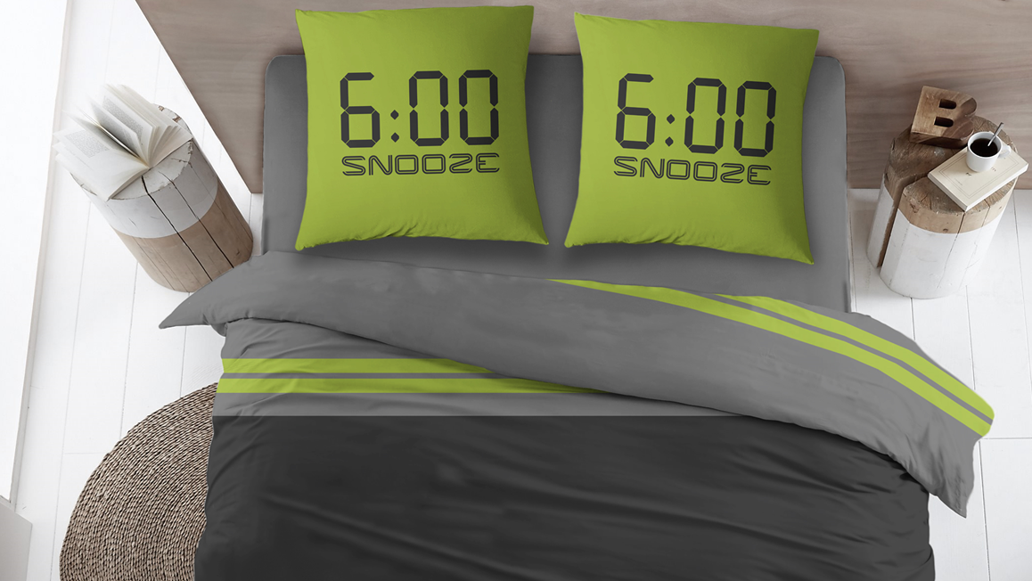 Snoozing Dick housse de couette en flanelle
