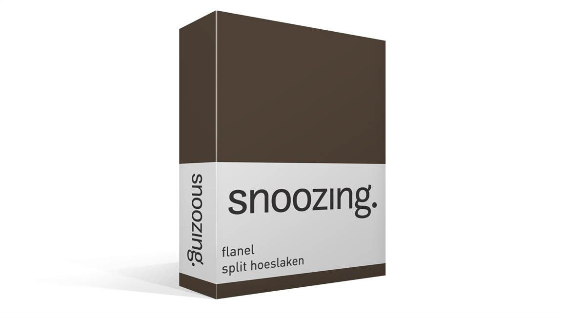 Snoozing drap-housse fendu en flanelle