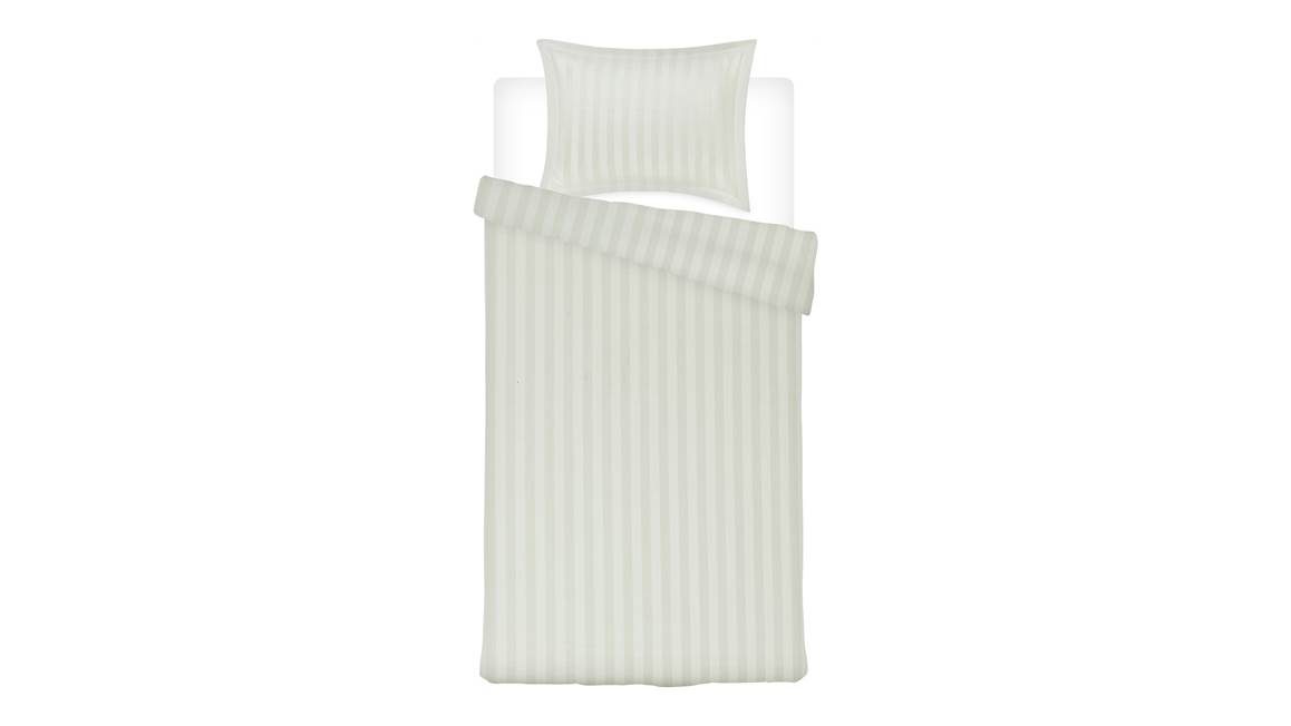 Papillon Uni Satin housse de couette ivoire