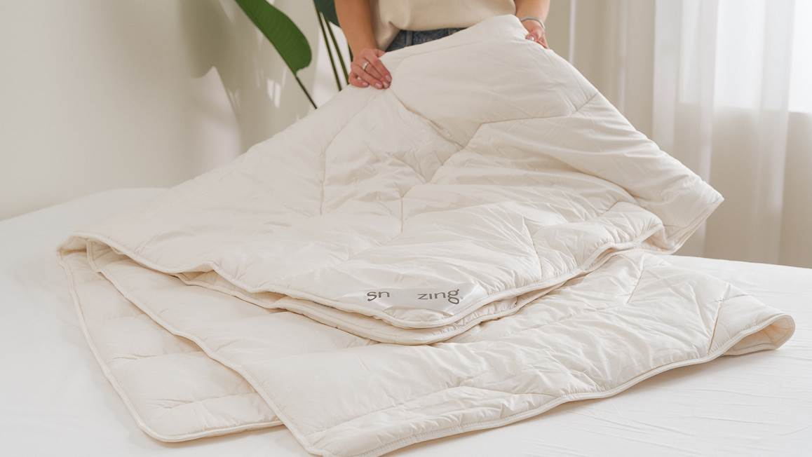 Snoozing Texel couette hiver laine enfant