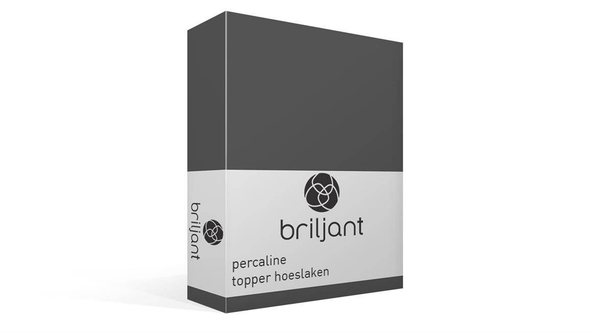 Briljant Drap-housse surmatelas en percale de coton