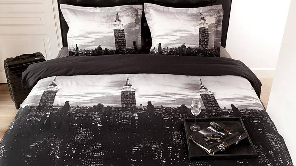 New York housse de couette en flanelle