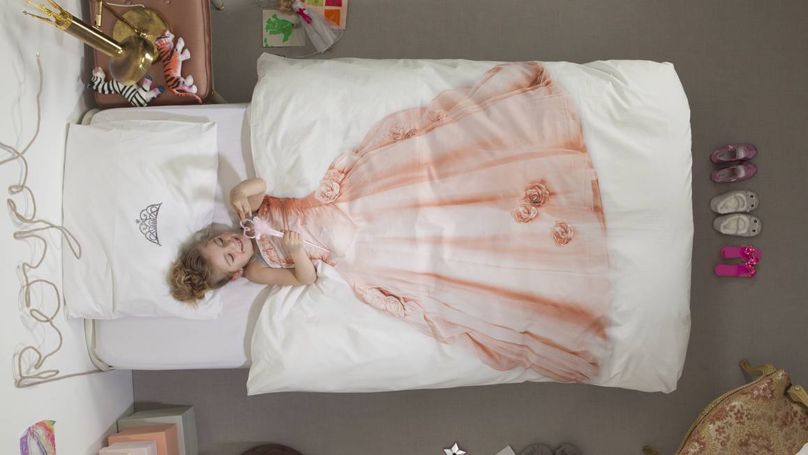 SNURK Princesse housse de couette rose