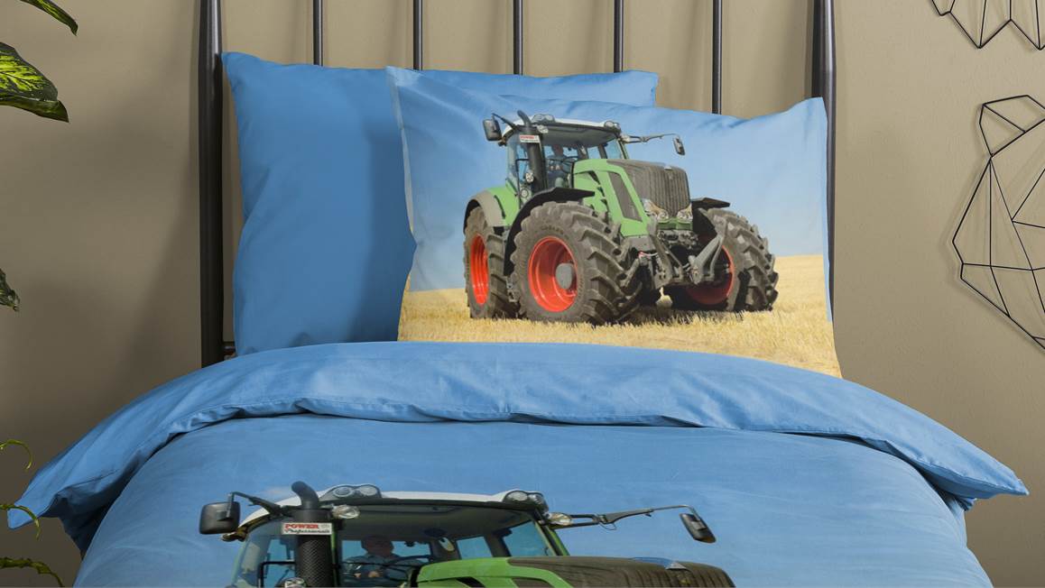 Good Morning Tractor housse de couette multicolore