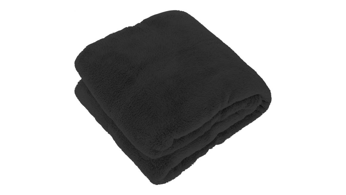 Unique Living Justin plaid polaire anthracite