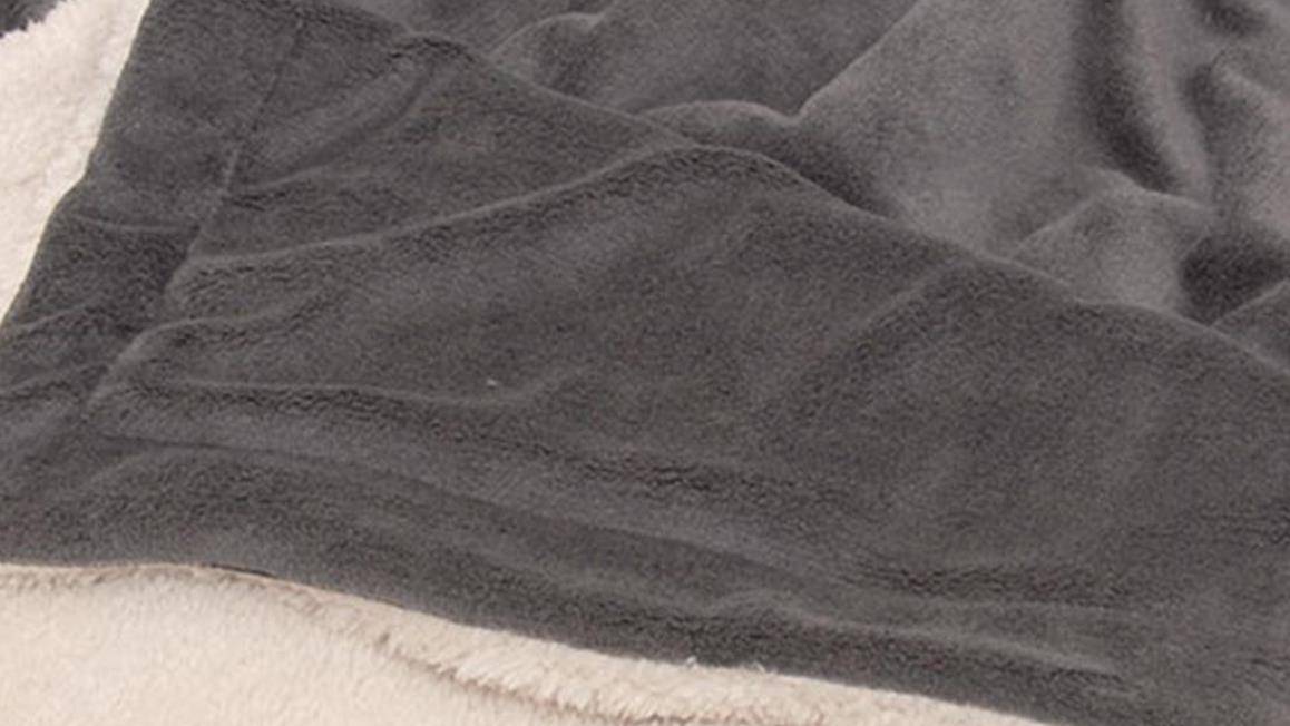 Unique Living Lars plaid polaire anthracite