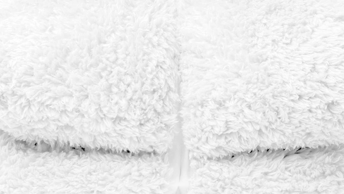 Unique Living Teddy Plaid polaire blanc cassé