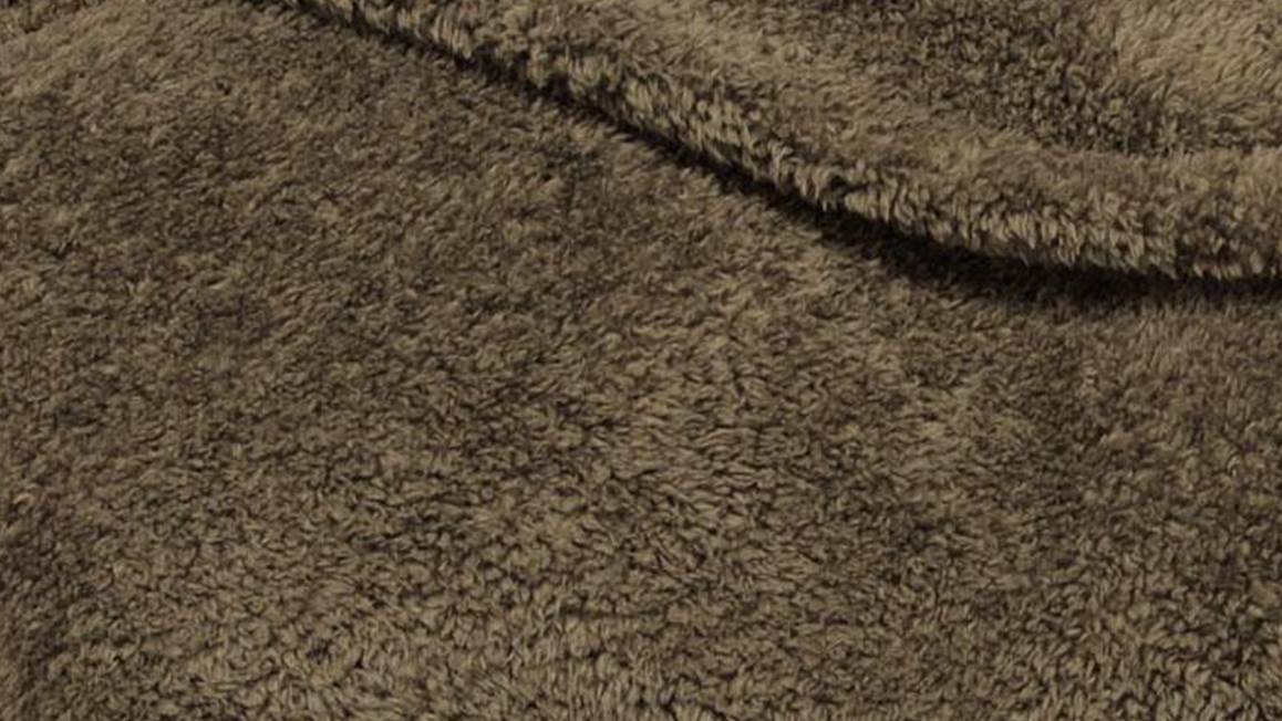 Unique Living Teddy plaid polaire taupe
