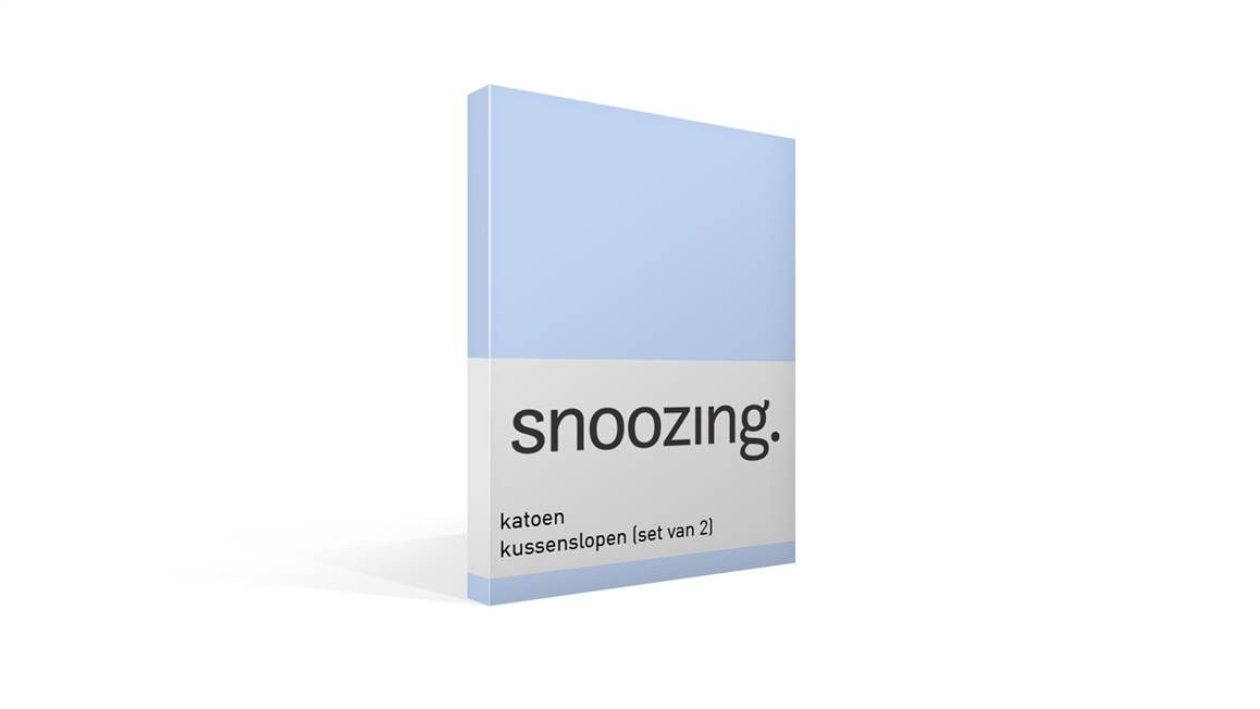 Snoozing taies d'oreiller coton 57 fils (lot de 2)