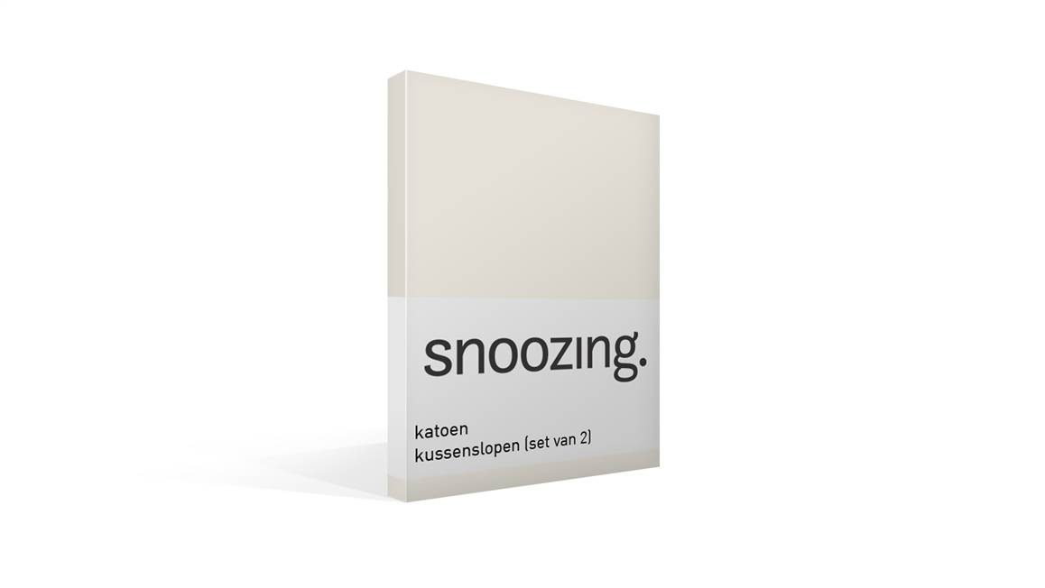 Snoozing taies d'oreiller coton 57 fils (lot de 2)
