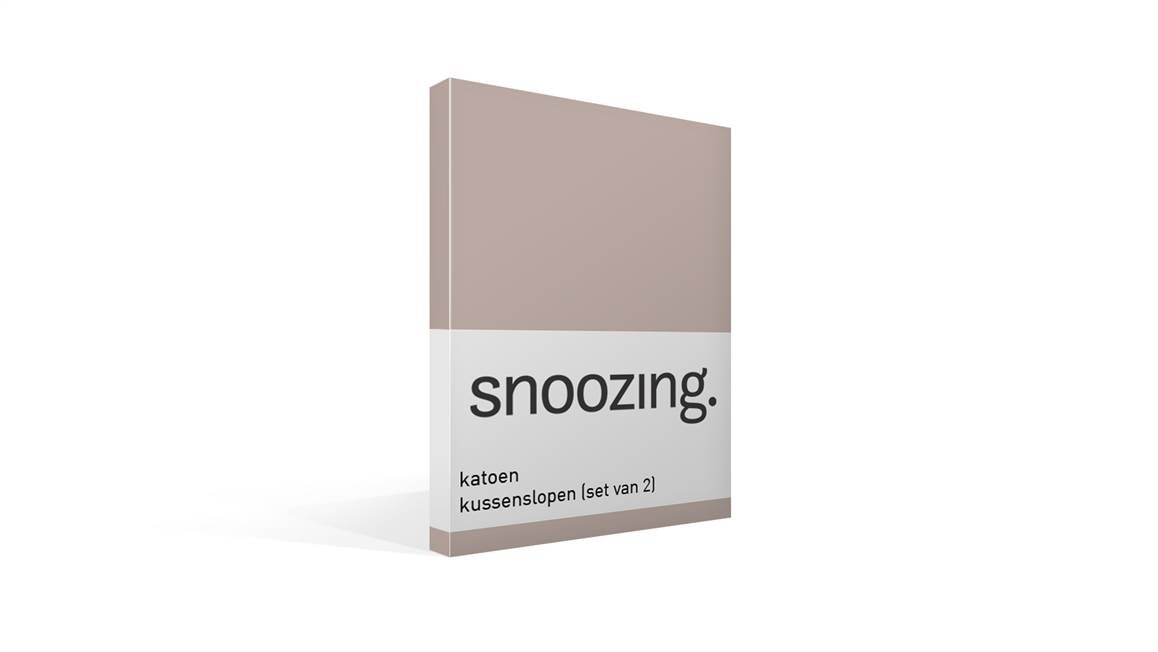 Snoozing taies d'oreiller coton 57 fils (lot de 2)
