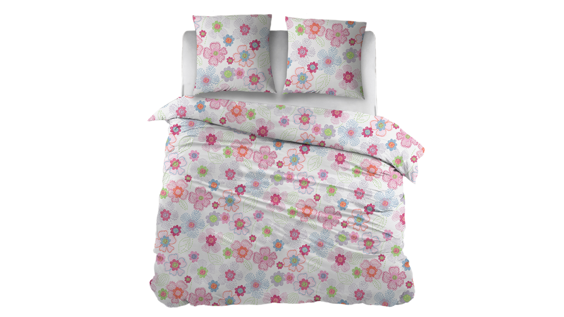 housse de couette en flanelle Flowers Snoozing - flanelle ...