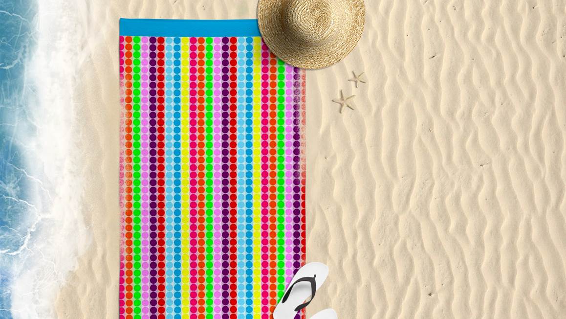 Pixels serviette de plage