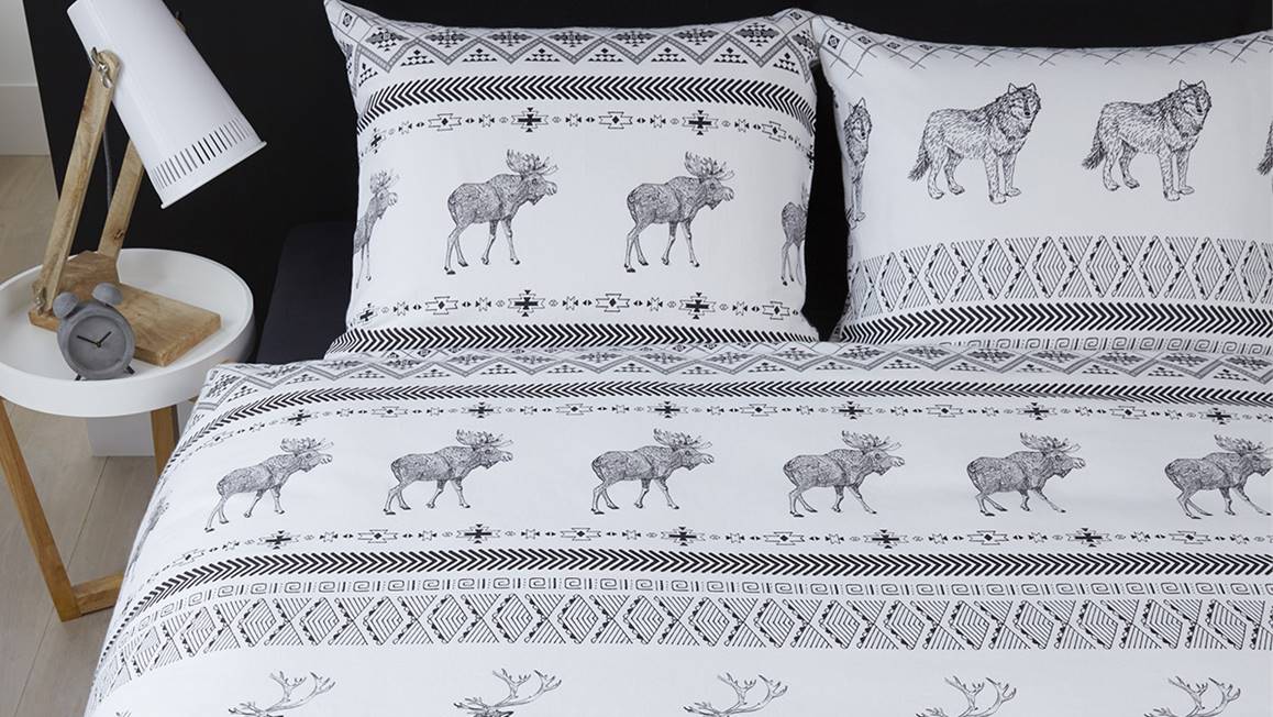 Ambiante Brent housse de couette en flanelle