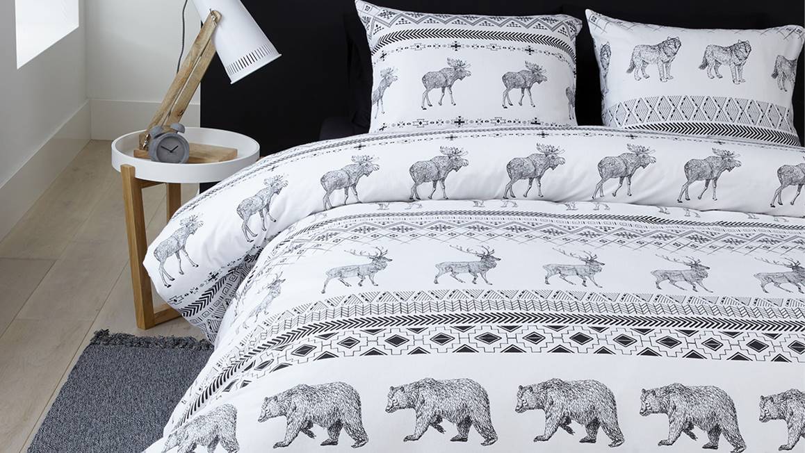 Ambiante Brent housse de couette en flanelle