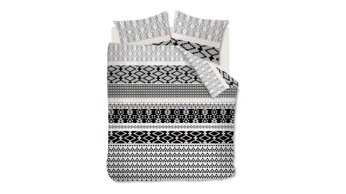 Ambiante Ethan Housse De Couette En Flanelle Noir Smulderstextiles Fr