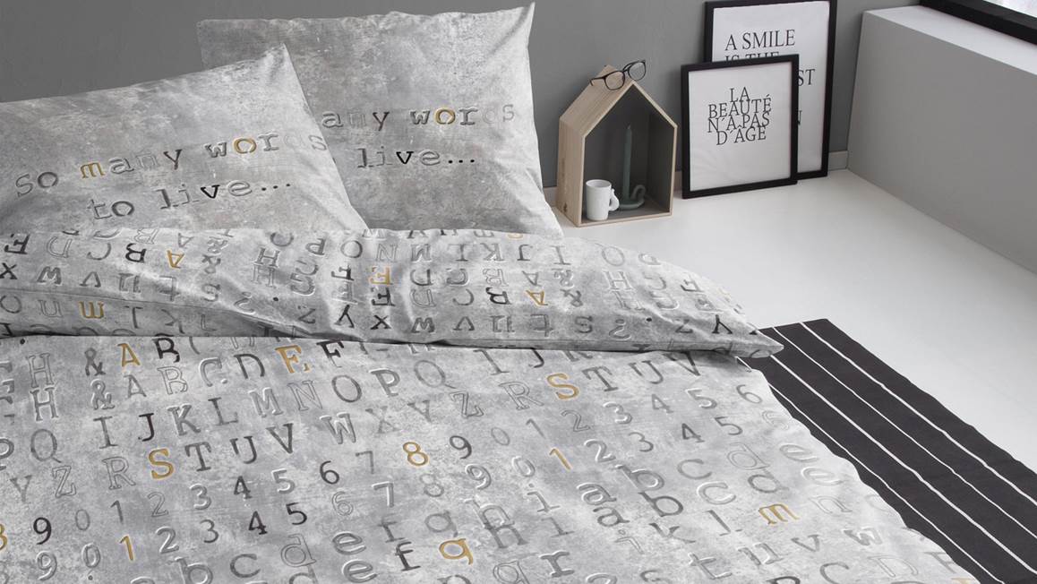 Damai Carve housse de couette en flanelle