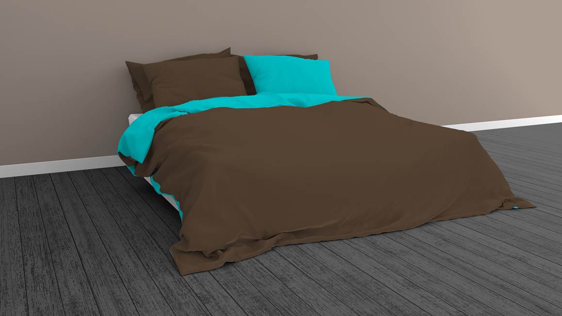 Snoozing Two Tone housse de couette en flanelle