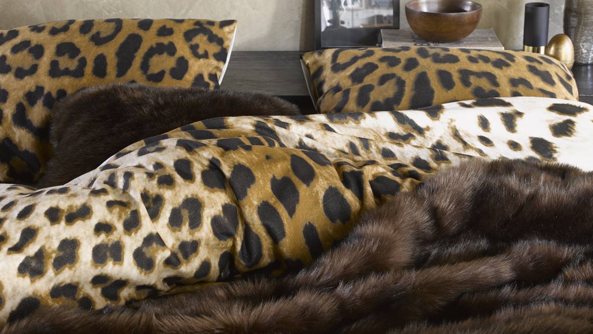 Essenza Leopard housse de couette en flanelle