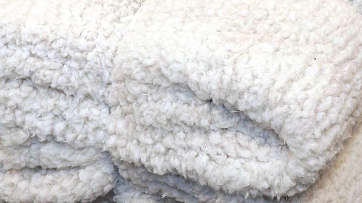 Unique Living Knut plaid polaire gris silex