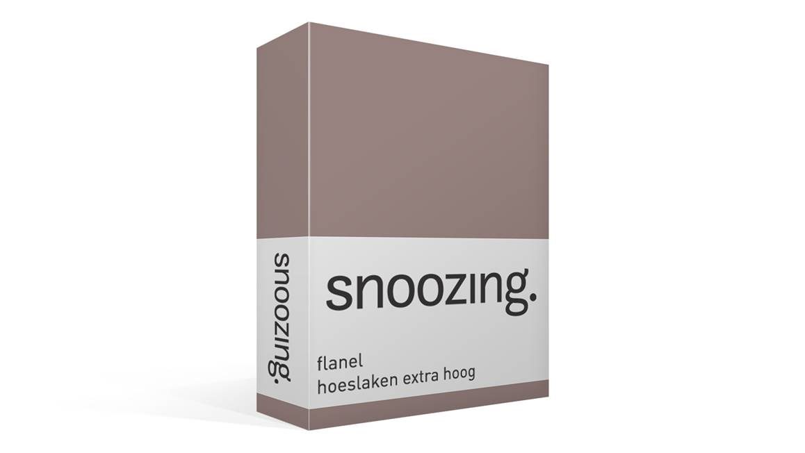 Snoozing drap-housse grand bonnet flanelle