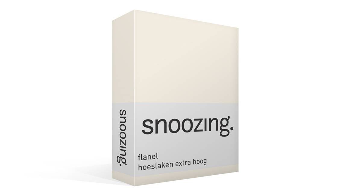 Snoozing drap-housse grand bonnet flanelle