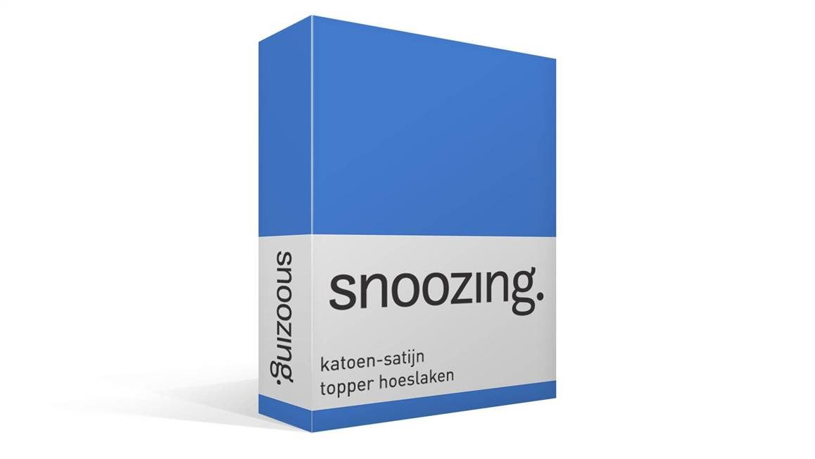 Snoozing drap-housse surmatelas satin