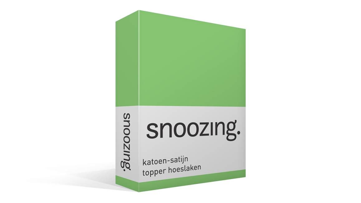 Snoozing drap-housse surmatelas satin