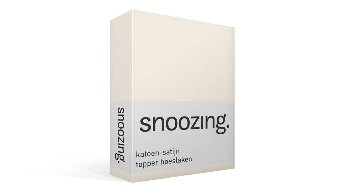 Snoozing drap-housse surmatelas satin