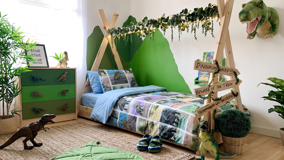 Snoozing Dinosaur housse de couette