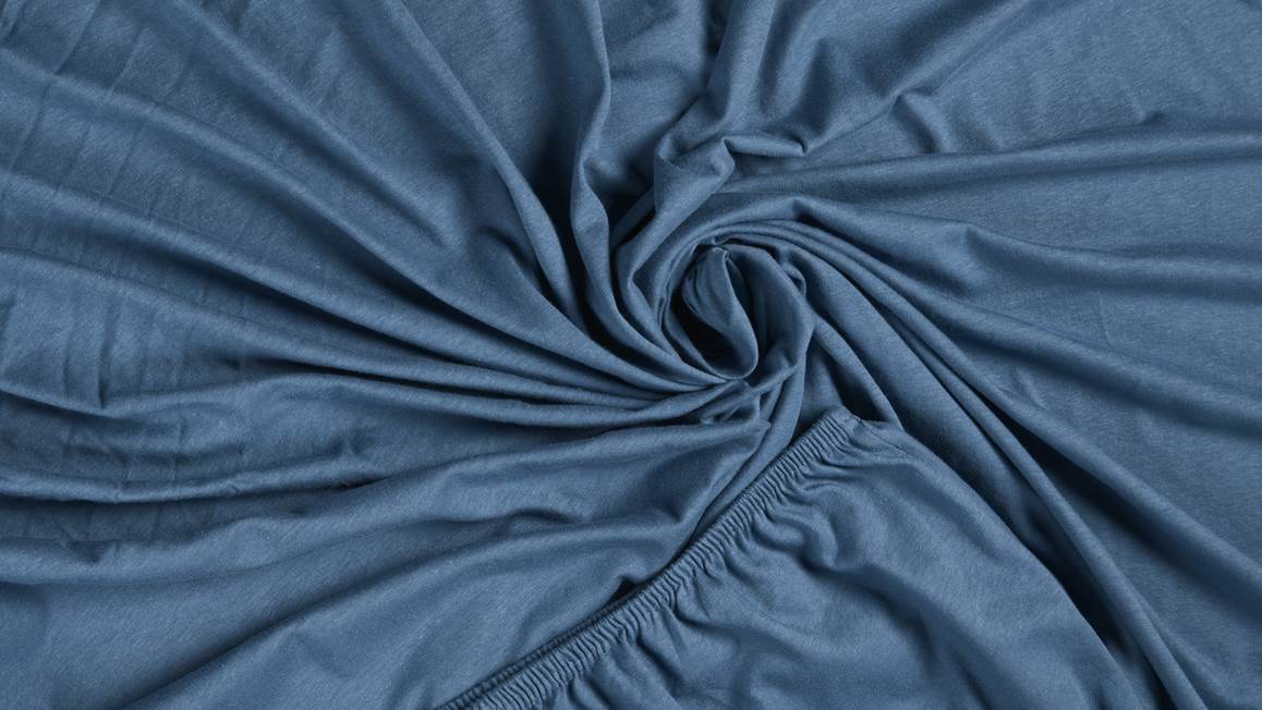 ULLVIDE Drap housse, bleu foncé, 140x200 cm - IKEA