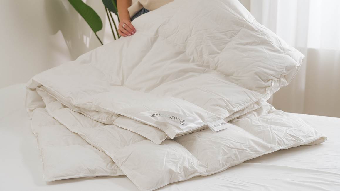 Snoozing Olympus couette hiver duvet 