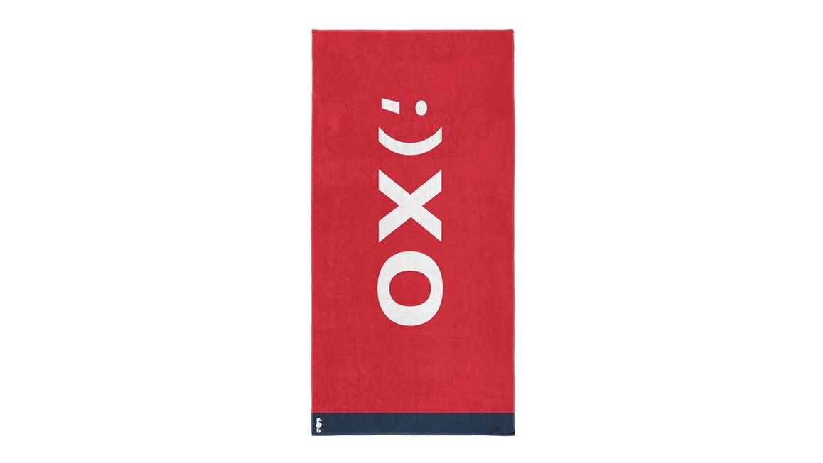 Seahorse XO serviette de plage rouge