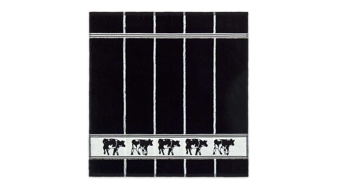 DDDDD Zwart Bont essuie-mains (lot de 6)