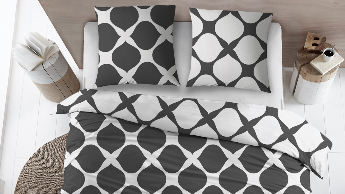 Snoozing Mia housse de couette anthracite