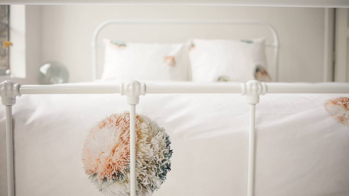 SNURK Pompon housse de couette en flanelle