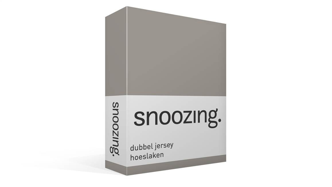 Snoozing drap-housse double jersey gris