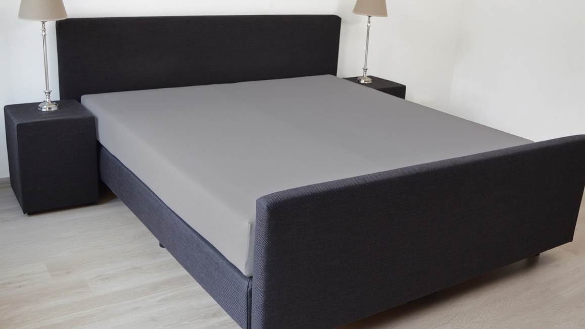 Snoozing drap-housse double jersey gris