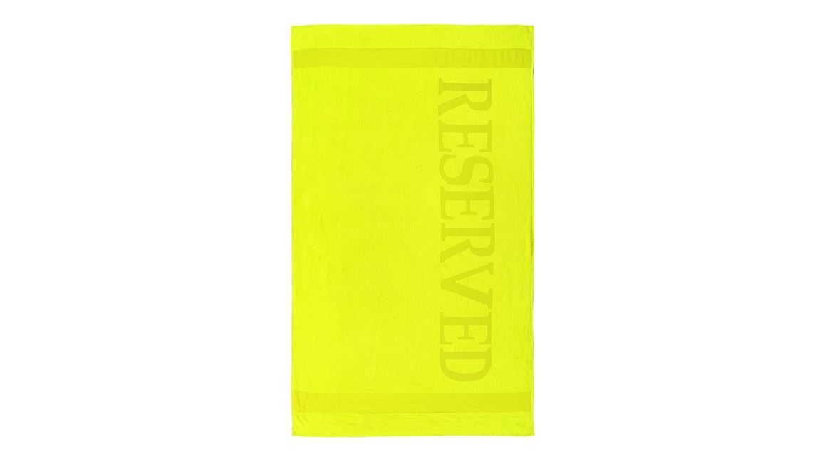 Reserved serviette de plage