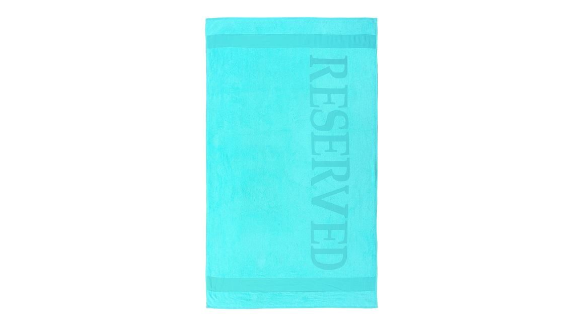 Reserved serviette de plage aqua