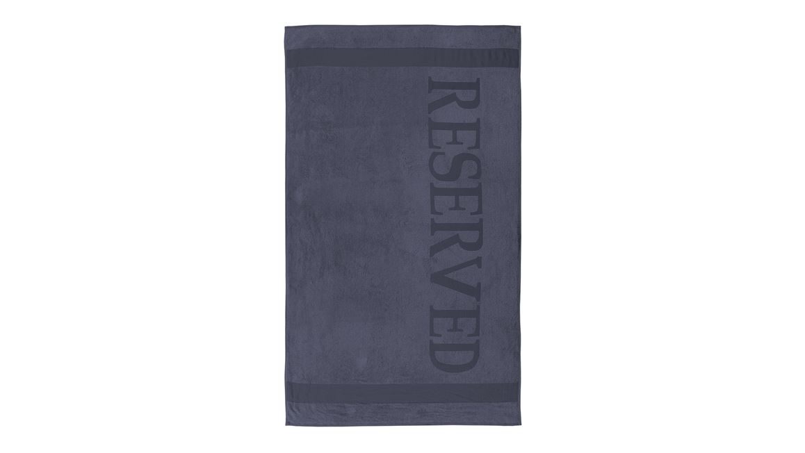 Reserved serviette de plage gris