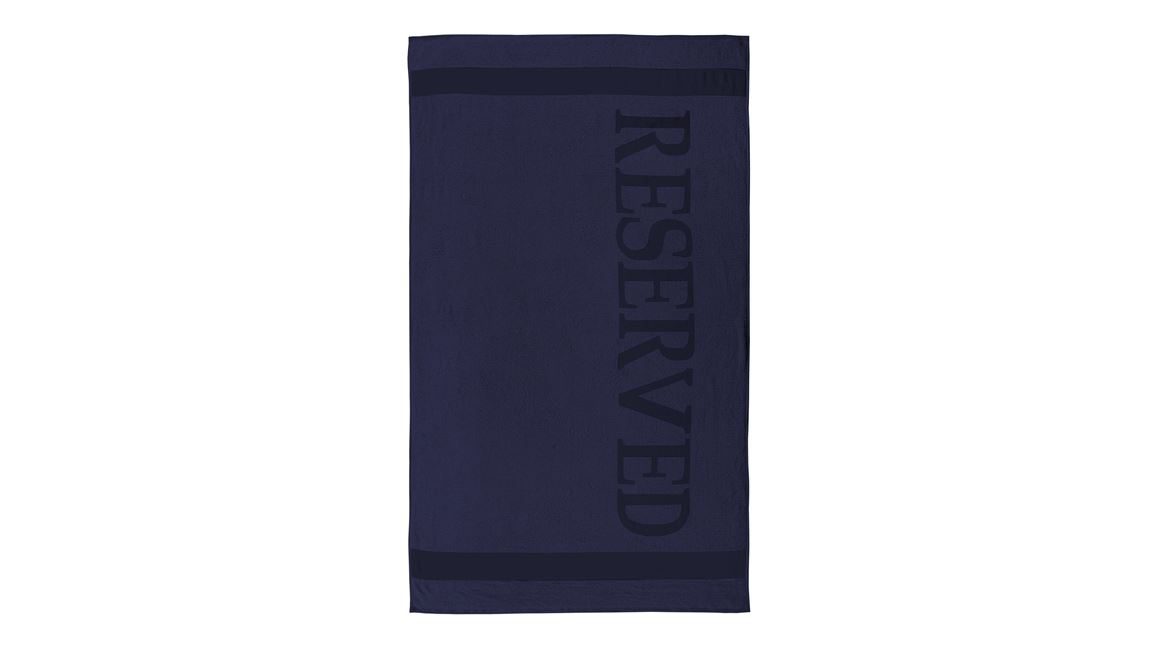 Reserved serviette de plage marine
